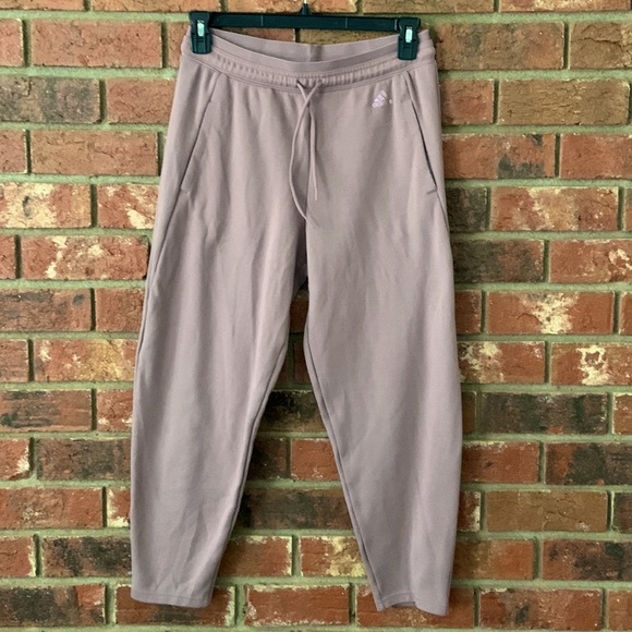 adidas Pants - Adidas Women’s Mauve High Rise Lounge Warm up Sweatpants